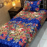 4 Pieces Crystal Cotton Single Pair Bedsheet  SB 541